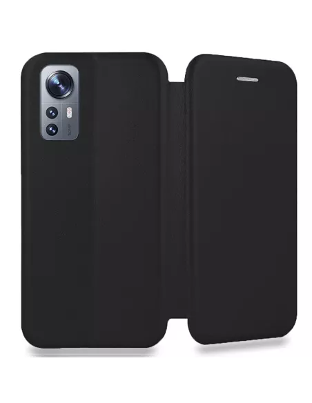 Xiaomi 12-12x Etui Cuir Folio Clam - Noir | Ibroz