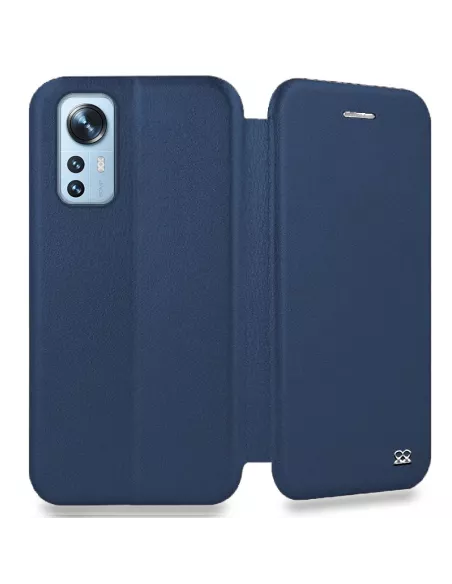 Xiaomi 12-12x Folio Clam Leather Case - Cosmos Blue | Ibroz