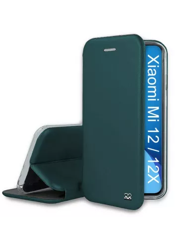 Xiaomi 12-12x Etui Cuir Folio Clam - Vert Sequoia | Ibroz