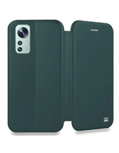 Xiaomi 12-12x Etui Cuir Folio Clam - Vert Sequoia | Ibroz