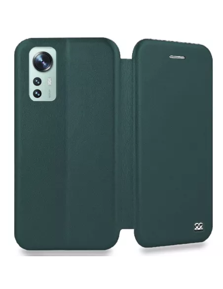 Xiaomi 12-12x Etui Cuir Folio Clam - Vert Sequoia | Ibroz