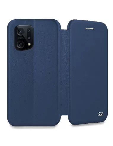 Oppo Find X5 Leather Case Folio Clam - Cosmos Blue | Ibroz