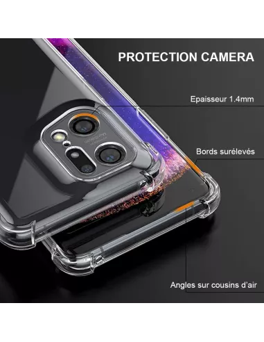 Oppo Find X5 Pro Shockproof Case + 9H Screen Protector Pack - Transp...