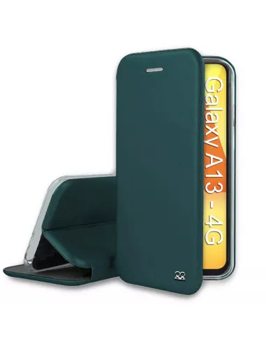 Samsung Galaxy A13 (4G) Etui Cuir Folio Clam - Vert Sequoia | Ibroz