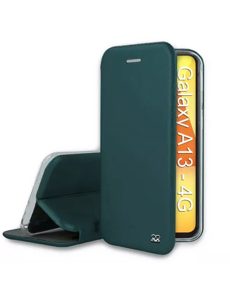 Samsung Galaxy A13 (4G) Etui Cuir Folio Clam - Vert Sequoia | Ibroz