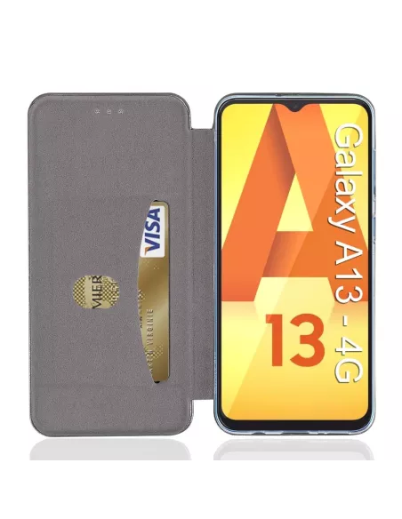 Samsung Galaxy A13 (4G) Etui Cuir Folio Clam - Vert Sequoia | Ibroz