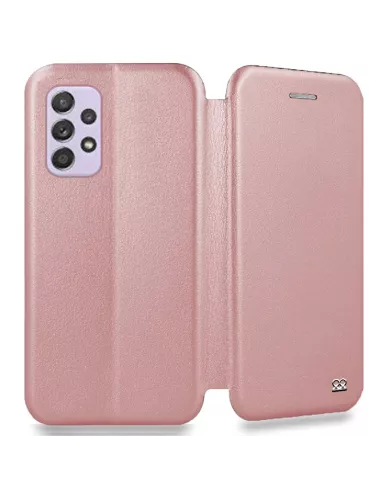 Samsung Galaxy A13 (4G) Leather Case Folio Clam - Pink gold | Ibroz
