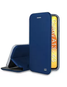Samsung Galaxy A13 (4G) Etui Cuir Folio Clam - Bleu Cosmos | Ibroz