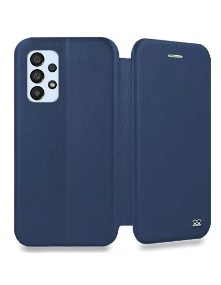 Samsung Galaxy A13 (4G) Etui Cuir Folio Clam - Bleu Cosmos | Ibroz