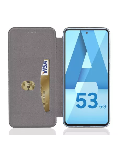 Samsung Galaxy A53 Etui Cuir Folio Clam - Vert Sequoia | Ibroz