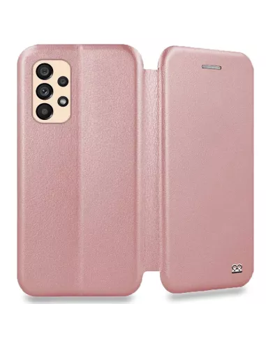 Samsung Galaxy A53 Etui Cuir Folio Clam - Rose gold | Ibroz