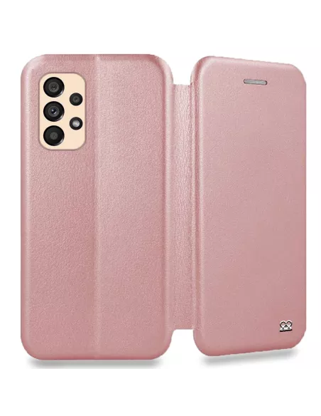 Samsung Galaxy A53 Etui Cuir Folio Clam - Rose gold | Ibroz