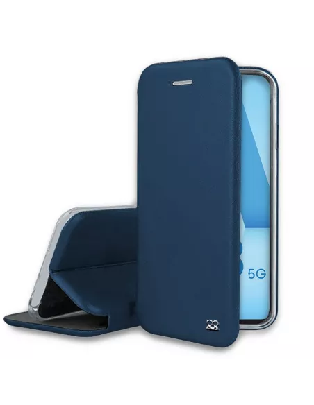 Samsung Galaxy A53 Etui Cuir Folio Clam - Bleu cosmos | Ibroz