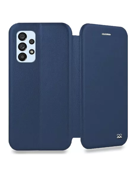 Samsung Galaxy A53 Leather Case Folio Clam - Cosmos Blue | Ibroz