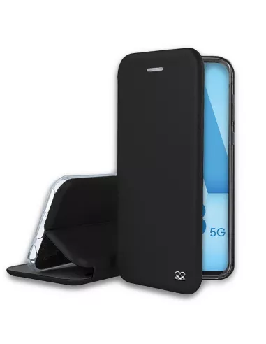 Samsung Galaxy A53 Leather Case Folio Clam - Black | Ibroz