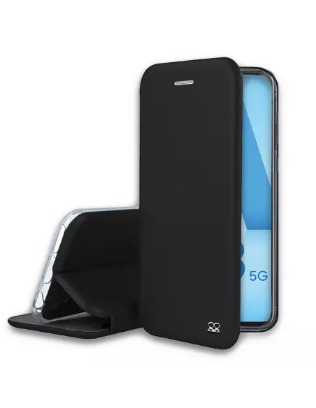 Samsung Galaxy A53 Leather Case Folio Clam - Black | Ibroz