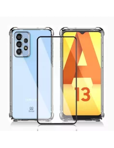 Samsung Galaxy A13 (4G) Shockproof Case + 9H Screen Protector Pack -...