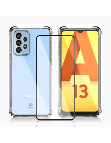 Samsung Galaxy A13 (4G) Pack Coque Antichoc + Protection Ecran 9H -...