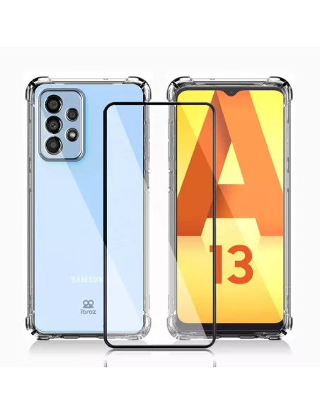 Samsung Galaxy A13 (4G) Pack Coque Antichoc + Protection Ecran 9H -...