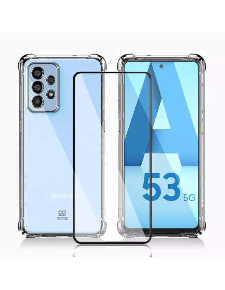 Samsung Galaxy A53 Pack Coque Antichoc + Protection Ecran 9H - Tran...
