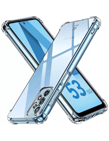 Samsung Galaxy A53 Pack Coque Antichoc + Protection Ecran 9H - Tran...