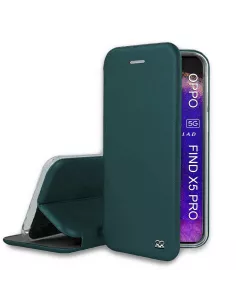 Oppo Find X5 Pro Leather Case Folio Clam - Sequoia Green | Ibroz