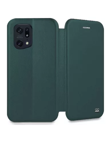 Oppo Find X5 Pro Etui Cuir Folio Clam - Vert Sequoia | Ibroz