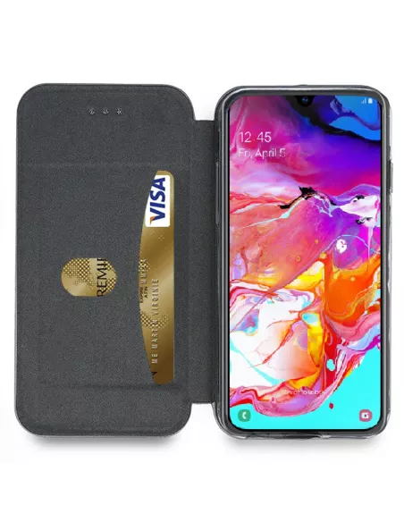 Samsung Galaxy A70 Etui Cuir Folio CLAM | Ibroz