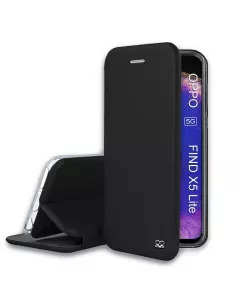Oppo Find X5 Lite Etui Cuir Folio Clam - Noir | Ibroz