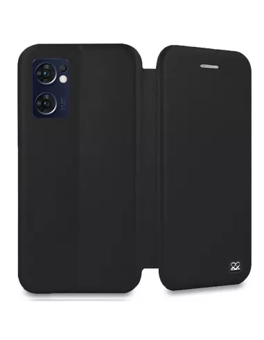 Oppo Find X5 Lite Etui Cuir Folio Clam - Noir | Ibroz