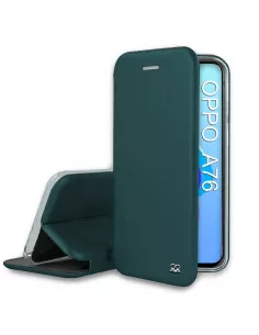 Oppo A76 Etui Cuir Folio Clam - Vert Sequoia | Ibroz