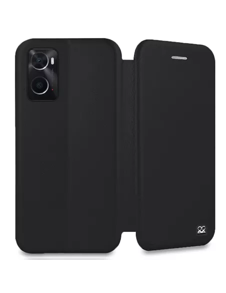 Oppo A96 Etui Cuir Folio Clam - Noir | Ibroz