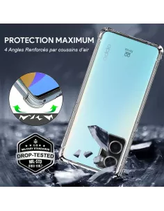 Oppo A76 Shockproof Case + 9H Screen Protector Pack - Transparent | ... 2