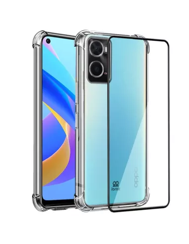 Oppo A76 Pack Coque Antichoc + Protection Ecran 9H - Transparent | ...