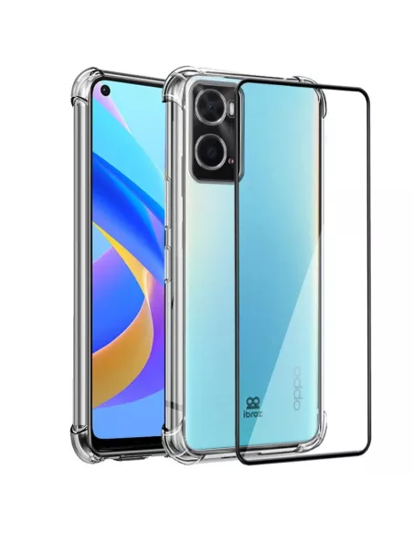 Oppo A76 Pack Coque Antichoc + Protection Ecran 9H - Transparent | ...