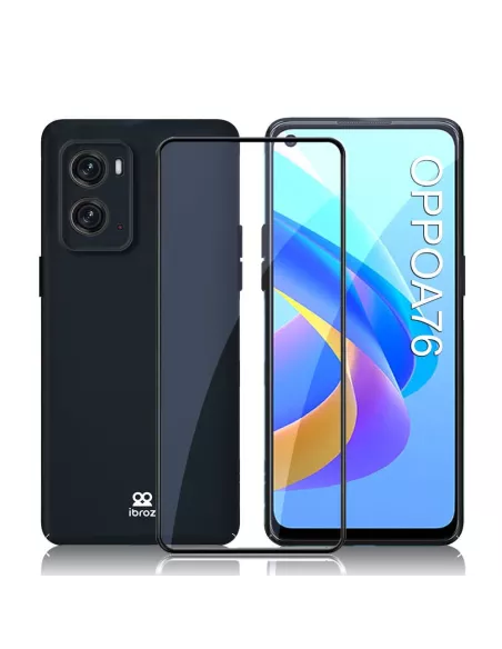 Oppo A76 Coque ABS Ultra Fine + Protection Ecran (5D) - 9H | Ibroz