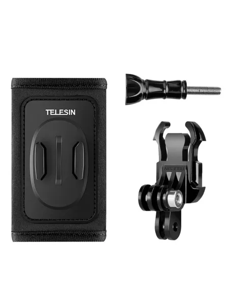 Fixation Gopro sac à dos sur sangle + Base J-Hook Rotative 360° pou...