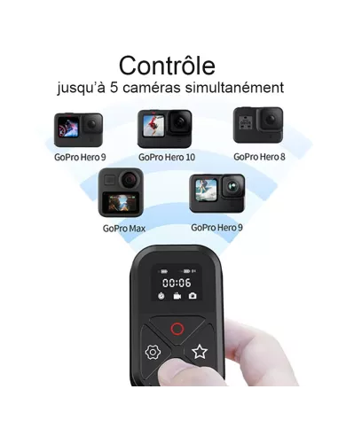 Télécommande sans Fil pour GoPro GoPro Hero 10, 9, 8 et MAX 360 | I...