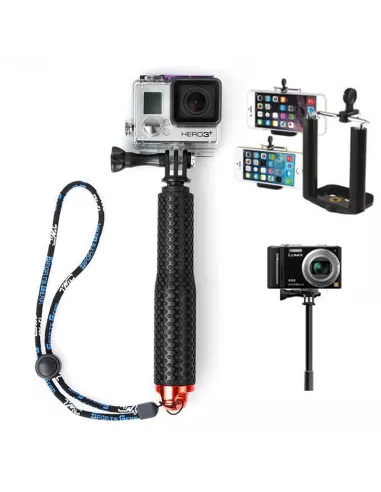 Perche monopod Selfie pour Vidéos, Vlogs Gopro et Smartphones | Ibroz