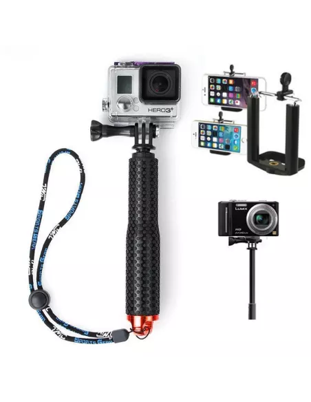 Perche monopod Selfie pour Vidéos, Vlogs Gopro et Smartphones | Ibroz