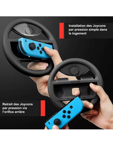 Racing wheel and handle (x2) for Nintendo Switch and Switch OLE...