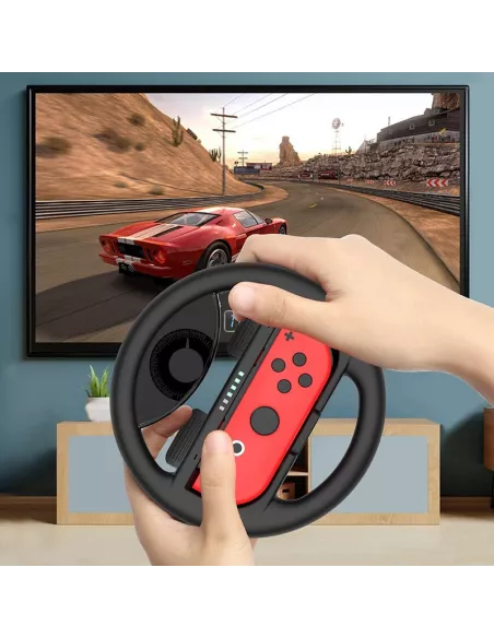 Racing wheel and handle (x2) for Nintendo Switch and Switch OLE...
