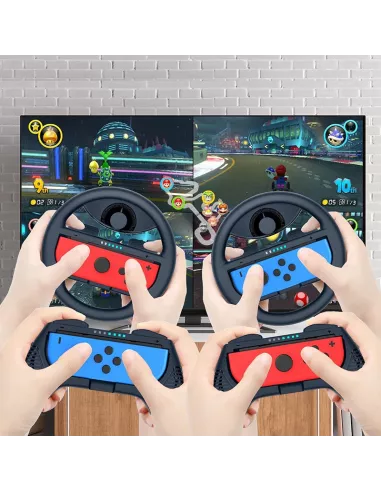 Racing wheel and handle (x2) for Nintendo Switch and Switch OLE...
