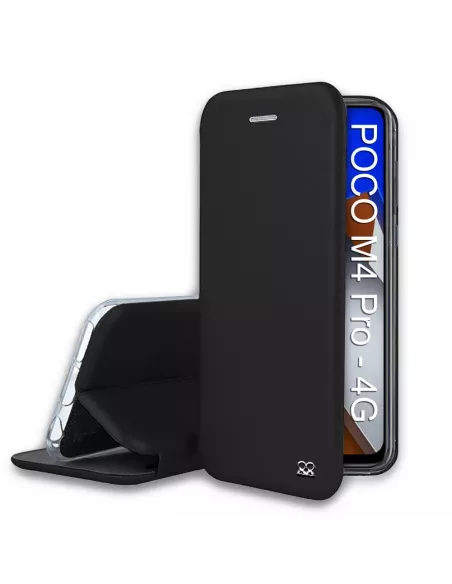 Xiaomi Poco M4 Pro (4G) Etui Cuir Folio Clam - Noir | Ibroz