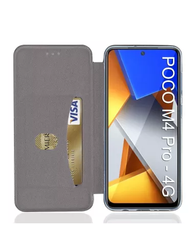 Xiaomi Poco M4 Pro (4G) Etui Cuir Folio Clam - Noir | Ibroz