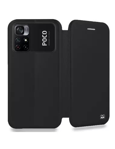 Xiaomi Poco M4 Pro (4G) Etui Cuir Folio Clam - Noir | Ibroz