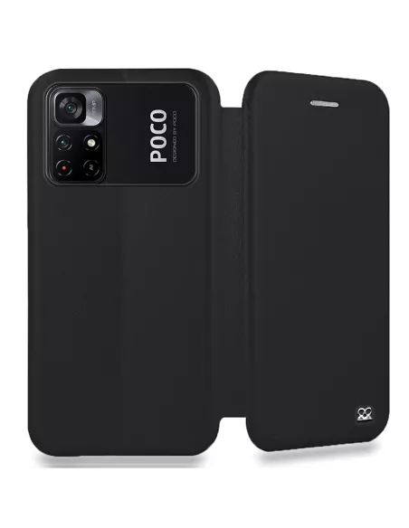 Xiaomi Poco M4 Pro (4G) Etui Cuir Folio Clam - Noir | Ibroz