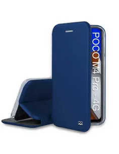 Xiaomi Poco M4 Pro (4G) Etui Cuir Folio Clam - Bleu cosmos | Ibroz