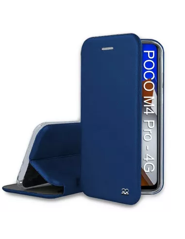 Xiaomi Poco M4 Pro (4G) Leather Case Folio Clam - Cosmos Blue | Ibroz
