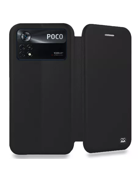 Xiaomi Poco X4 Pro (5G) Etui Cuir Folio Clam - Noir | Ibroz